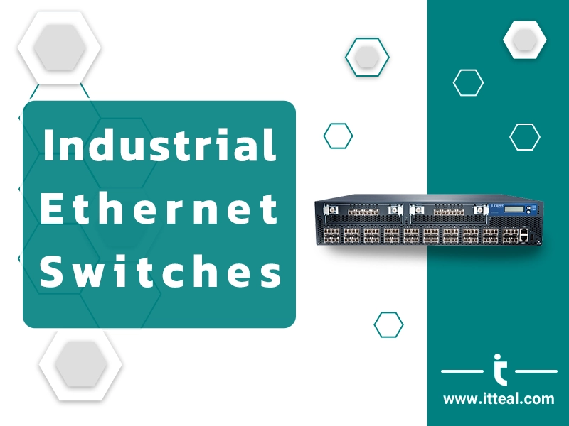 "A rack-mounted industrial Ethernet switch with numerous ports, designed for harsh environments."