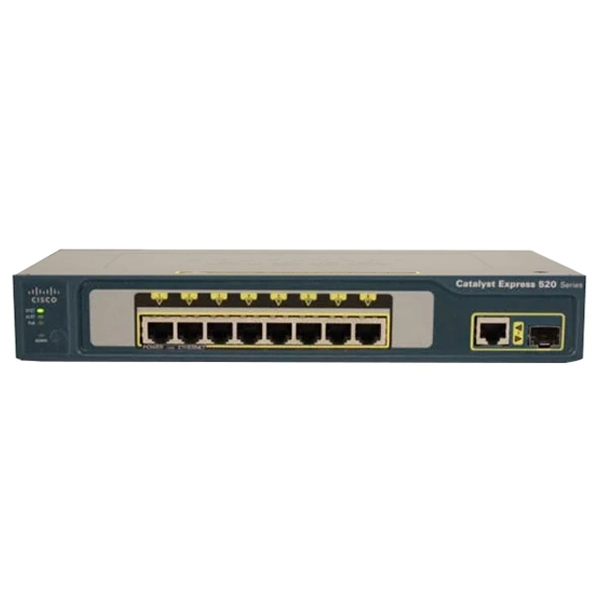 Cisco WS-CE520-8PC-K9 , 8 10/100 access ports with PoE and 1 10/100/1000BASE-T or Small Form-Factor Pluggable (SFP) uplink