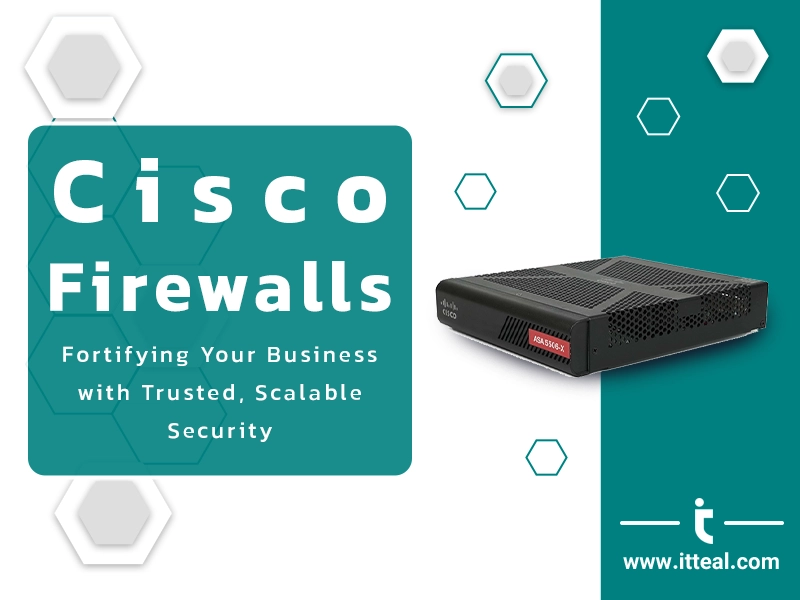  A Cisco firewall device, signifying protection against cyber threats for businesses.