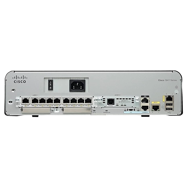 Cisco 1941 Router includes 2 enhanced High-Speed WAN Interface Card slots and 1 Internal Services Module slot
