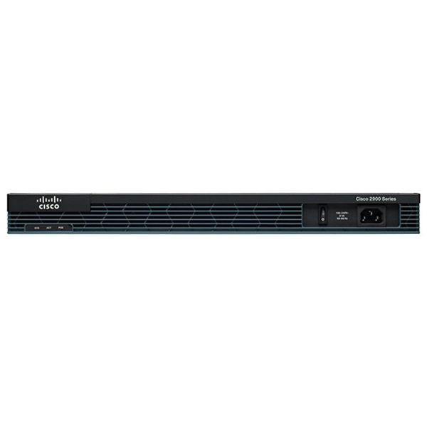 Cisco 2901 Router has 4 enhanced high-speed WAN interface card slots and 2 onboard digital signal processor (DSP) slots.