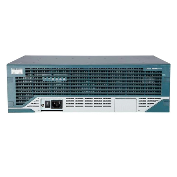 Cisco 3845 Router Integrated Services Router increases wire speed performance for concurrent services such as security and voice and advanced services with full T3/E3 rate investment protection.