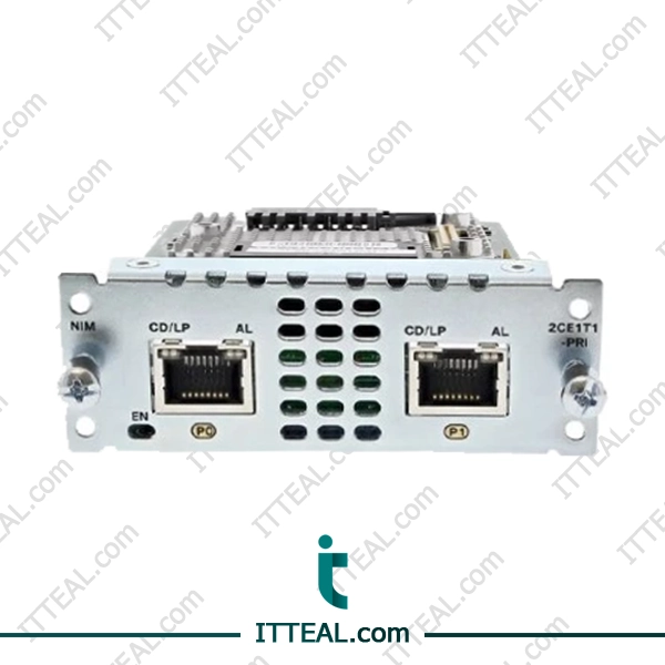 Cisco NM-2CE1T1-PRI routers include direct E1/T1 ISDN PRI connectivity to the telecommunications network, allowing customers to integrate customer premises equipment (CPE)