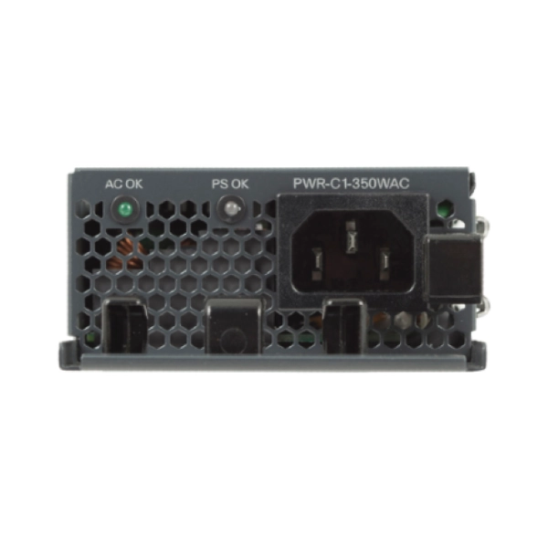 Cisco PWR-C1-350WAC 3850 series AC switch power supply is suitable for 3850 series switches. This 350 watt power supply has reliable and efficient performance. Cisco PWR-C1-350WAC has the ability to support modules to connect data and expand networks.
