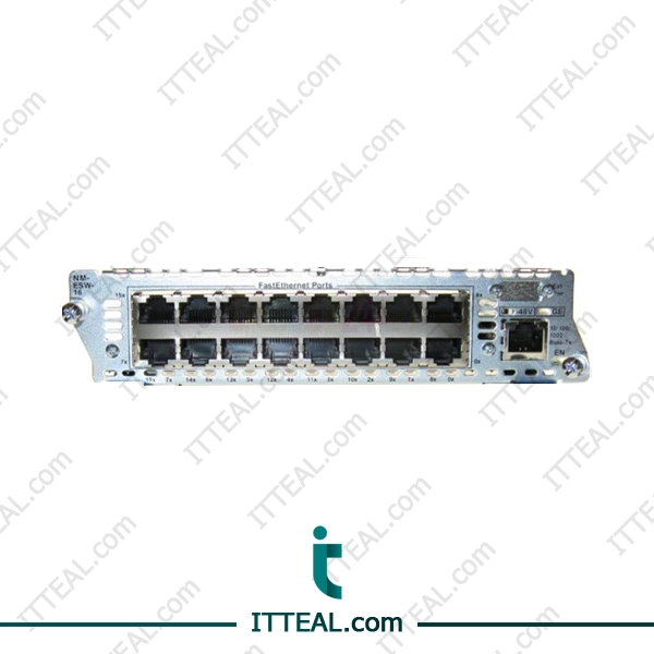 Cisco NM-16ESW-1GIG model with 32 °F – 104 °F Operating Temperature