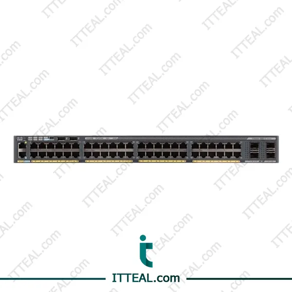 Cisco WS-C2960X-48FPS-L, 48 x PoE+ ports, 4 x 1G SFP uplinks