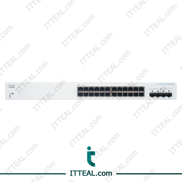 Cisco CBS220-24P-4G Small Business model with 24 x10/100/1000