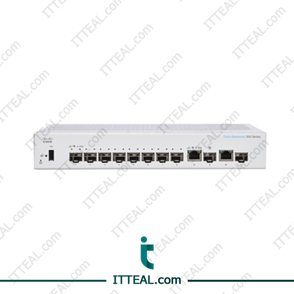 Front View Of Cisco CBS350-8S-E-2G