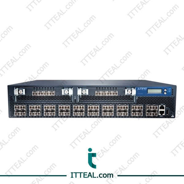 Juniper EX4500-40F-VC1-FB Ethernet switch featuring 40 fiber SFP+ ports for 10 Gigabit connectivity