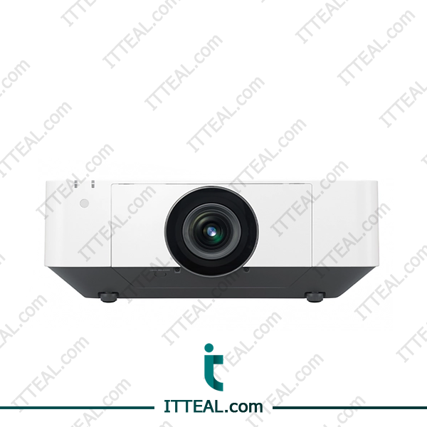 Laser projector, 6,000 lumens, WUXGA resolution, low maintenance.