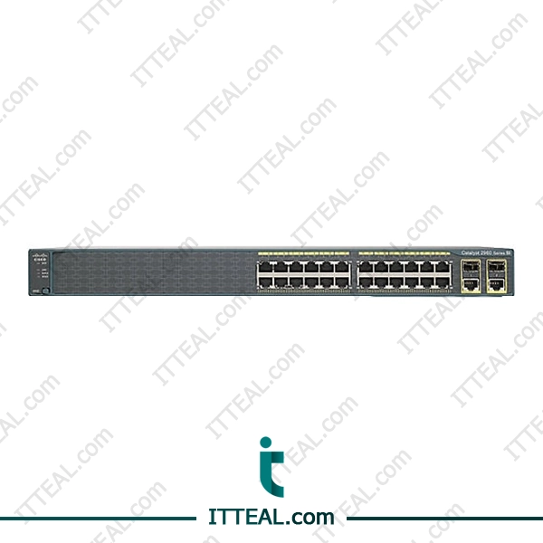 Front view of Cisco WS-C2960-24TC-S Catalyst