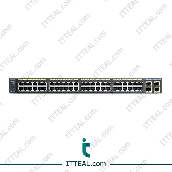 Cisco WS-C2960-48PST-L 48 Fast Ethernet ports, 2 SFP uplinks, PoE