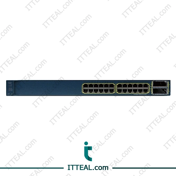 Front view of the Cisco WS-C3560E-24TD-E Catalyst