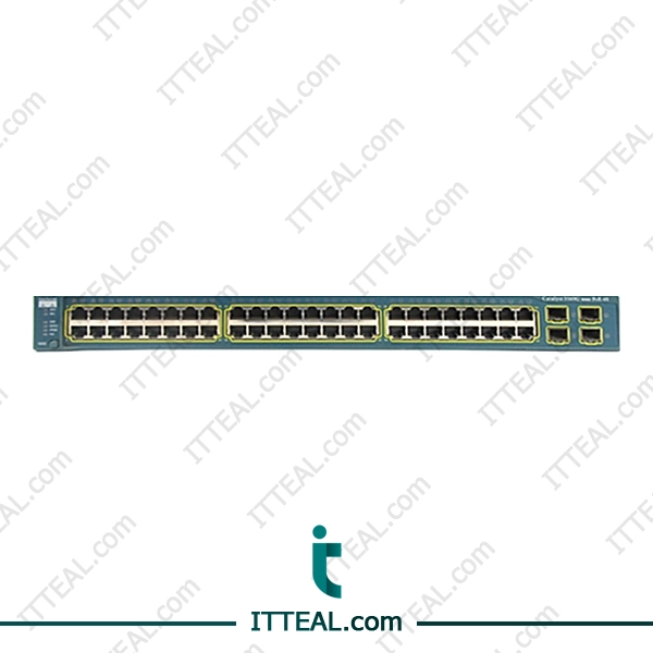 Front view of the Cisco WS-C3560G-48PS-S Catalyst