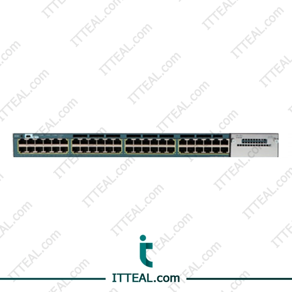 Front view of the Cisco WS-C3560X-48P-L Catalyst