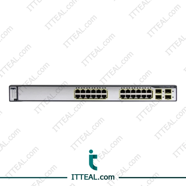 Front view of Cisco WS-C3750G-24TS-S1U Catalyst