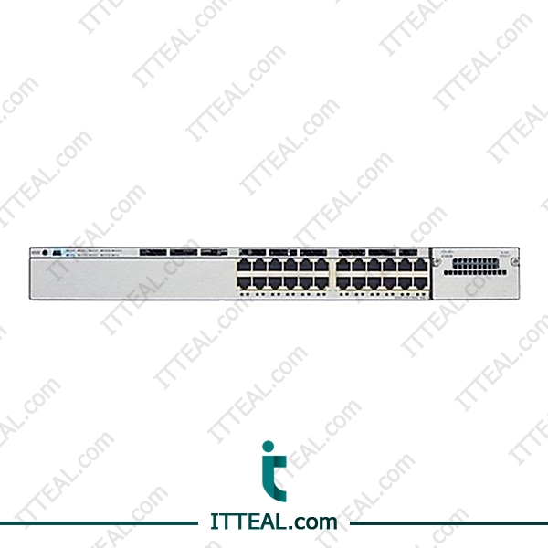 Front view of Cisco WS-C3750X-24P-E Catalyst