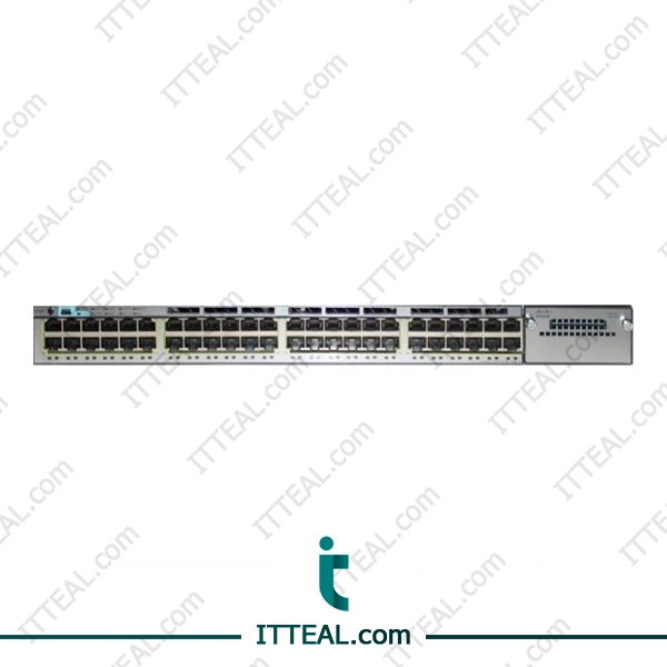 Front view of Cisco WS-C3750X-48PF-E Catalyst