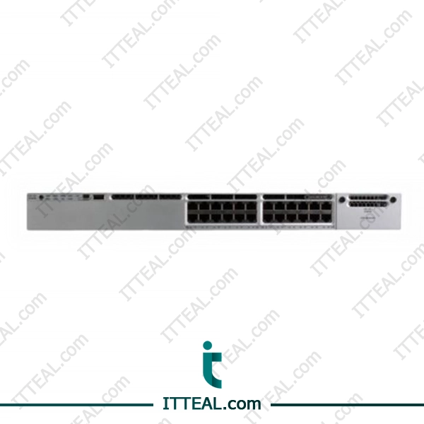 Front view of the Cisco WS-C3850-24P-S Catalyst