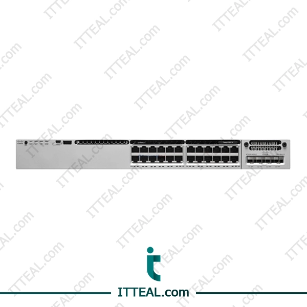 Front view of the Cisco WS-C3850-24T-L Catalyst