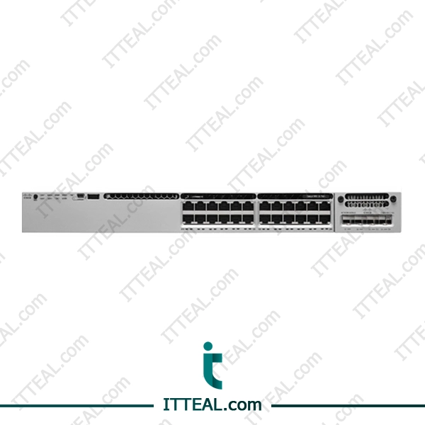 Front view of the Cisco WS-C3850-24T-S Catalyst