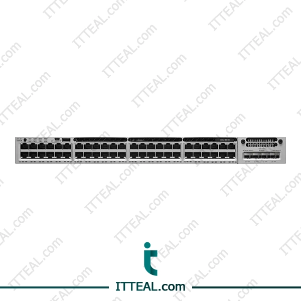 Front view of the Cisco WS-C3850-48P-E Catalyst Switch