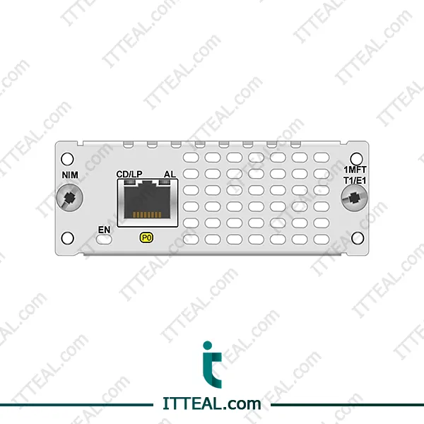 Cisco NIM-1MFT-T1/E1 Single-port T1/E1 Multiflex Trunk NIM, supports WAN and voice services