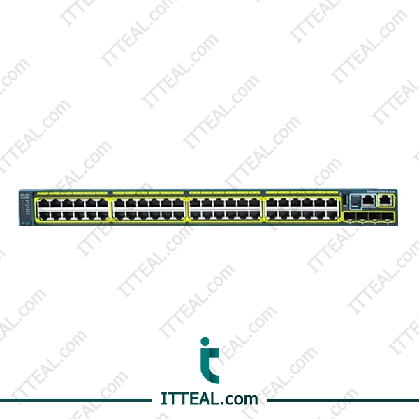 Front view of Cisco WS-C2960S-48TS-L Catalyst