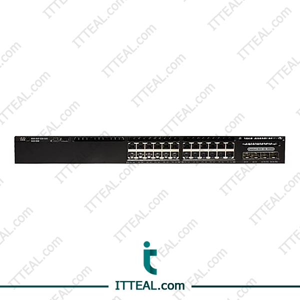 Front view of Cisco WS-C3650-24TD-S Catalyst