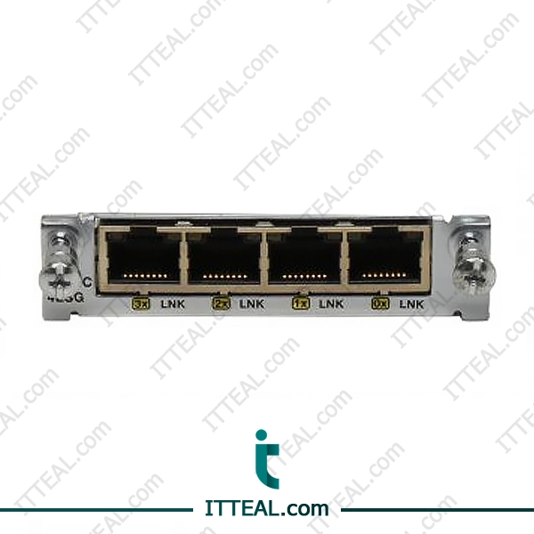 Cisco EHWIC-4ESG model with Four port 10/100/1000 Ethernet switch interface card