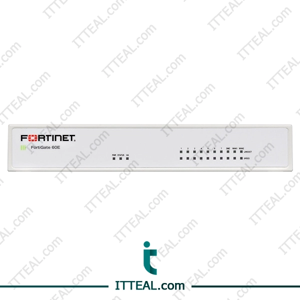 Fortinet FG-60E-DSL including 7 x Internal Ports, 1 x WAN Ports, 1 x DMZ Port