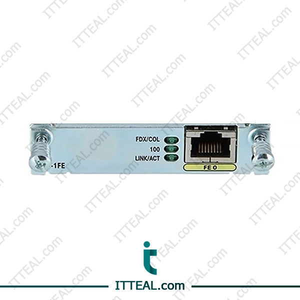 Cisco HWIC-1FE High-Speed WAN Interface Card featuring a single Fast Ethernet port