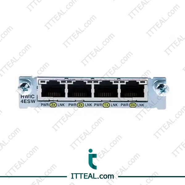 Cisco HWIC-4ESW model with Four port 10/100 Ethernet