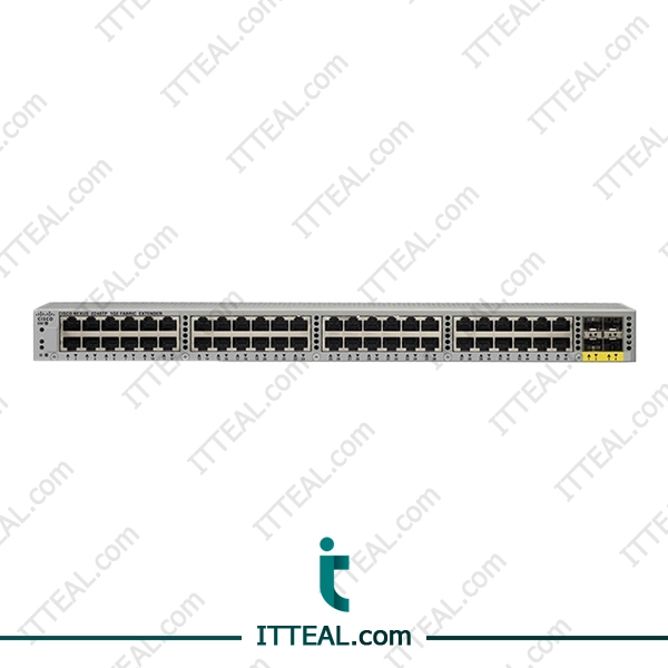 Cisco N2K-C2248TP-E with 4 x 10 Gigabit SFP+ uplink ports