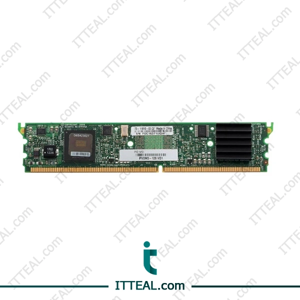 Front view of the Cisco PVDM3-128 DSP Module