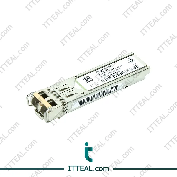 Cisco GLC-SX-MM-RGD SFP, 850nm, 550m-1km range, hot-swappable