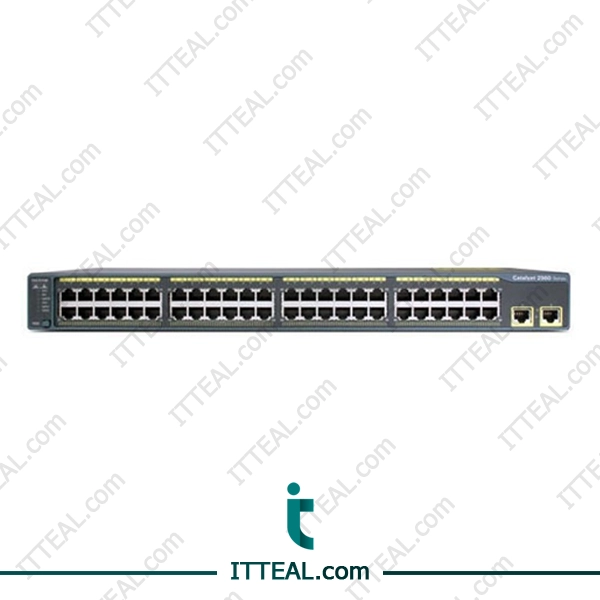 Front view of Cisco WS-C2960-48TT-L Catalyst