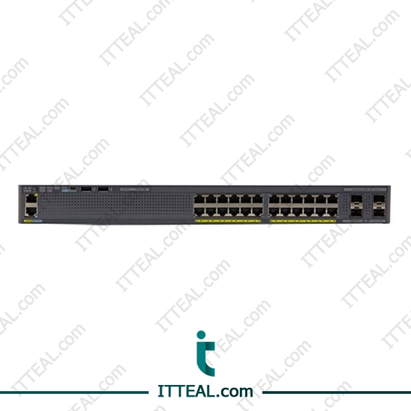 Front view of Cisco WS-C2960XR-24TS-I Catalyst IP Lite