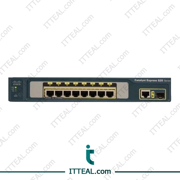 Front of the Cisco WS-CE520-8PC-K9 Catalyst