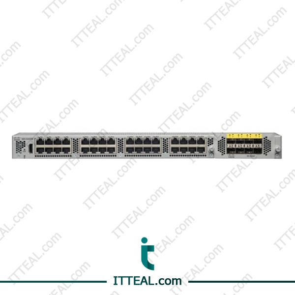 Front View Of The Cisco N2K-C2232TM-10GE Nexus