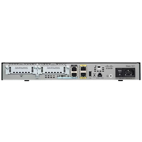 Cisco 1921 Router includes 1 Doublewide EHWIC slots and AC and DC power-supply models