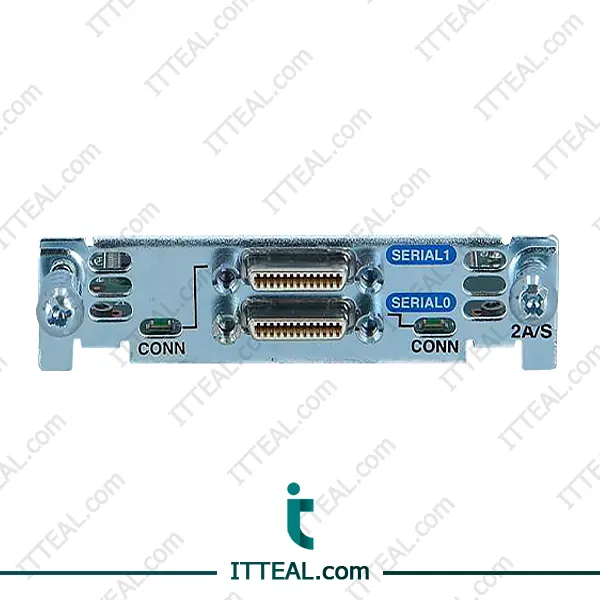 Cisco HWIC-2A/S Plug-in module WAN Interface Cards has 2 ports with 128 kbps Synchronous Maximum Speed and 115.2 kbps Asynchronous Maximum Speed.