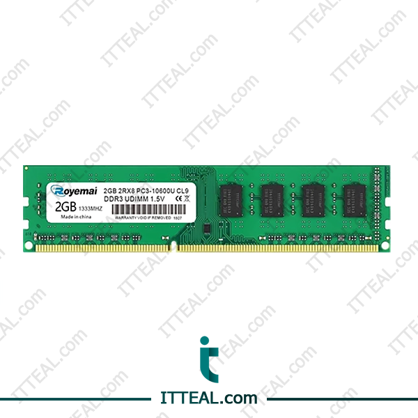 2GB 1Rx8 PC3-10600U DDR3 UDIMM Non-ECC with 1.5V voltage