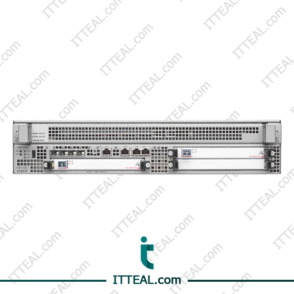 Cisco ASR-1002 Router 2-rack 19-inch router has 4 internal sfp ports and 3 box slots for input and output.