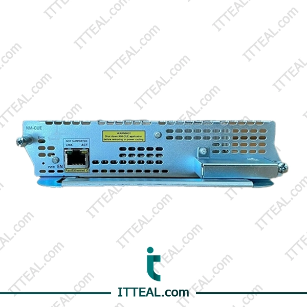 Cisco NM-CUE module is a member of the Cisco family. This module contains 16 ports. This module supports SIP & NTP.