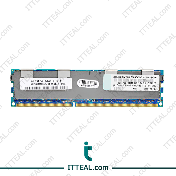 4GB 2Rx4 PC3L-10600R RDIMM DDR3 1.35V