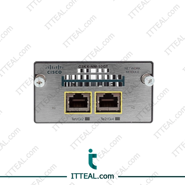 Cisco C3KX-NM-10GT includes 2 x 10GBase-T