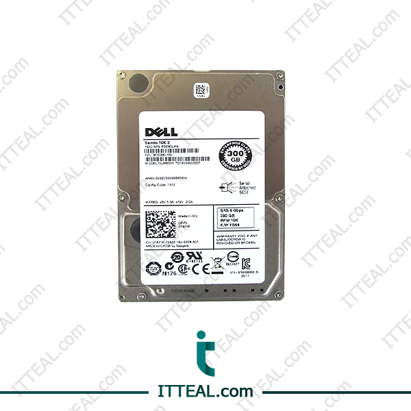 DELL HDD 300GB SAS 10000 RPM Spindle Speed