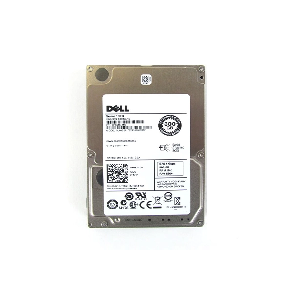 DELL HDD 300GB SAS 10000 RPM Spindle Speed