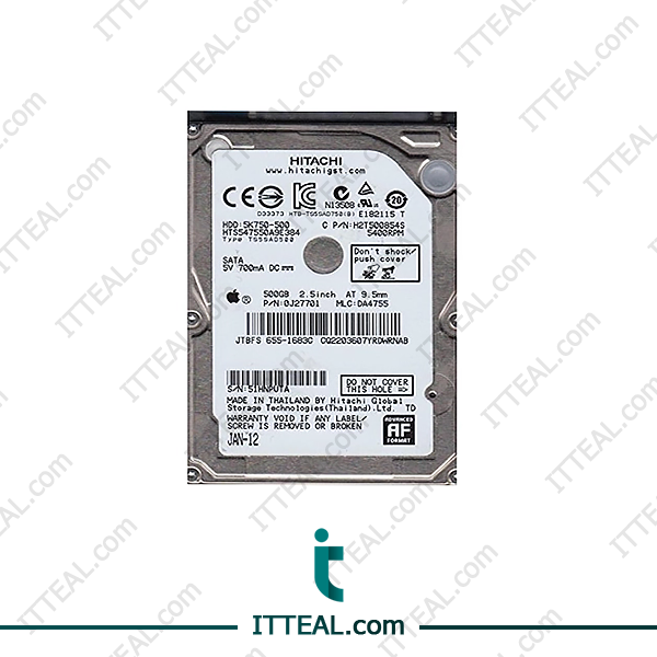 HITACHI HDD 500GB 5400RPM SATA II/III (depending on the specific model)